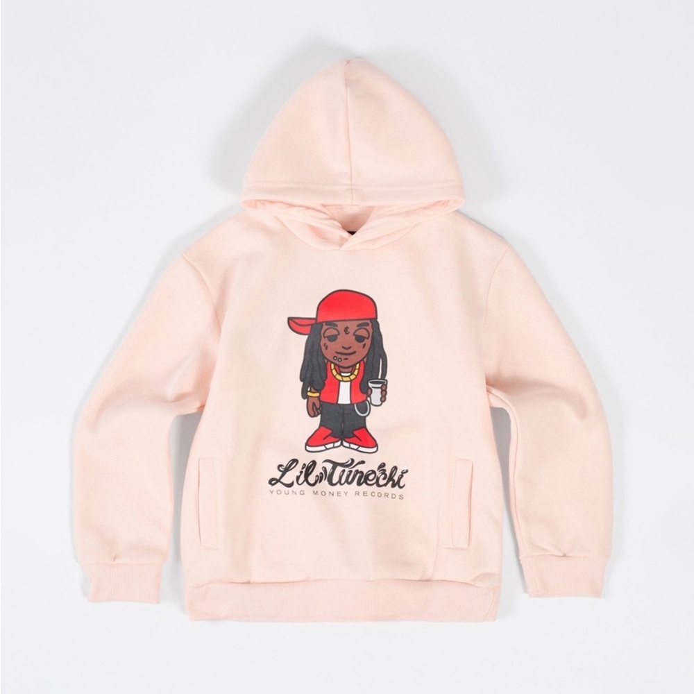 Lil Wayne “Lil Tunechi” Graphic Hoodie- Cream/ NWT